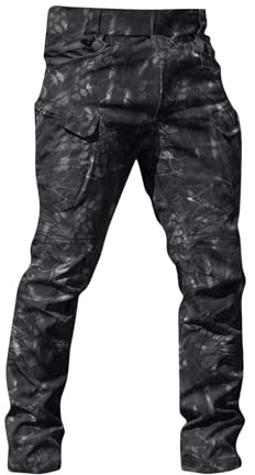Generisch Cargohose Herren Taktische Hose wasserdichte Militär Outdoorhose mit Multi Tasche