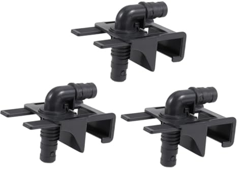 Milisten 3pcs Plastic Hose Clamp for Fish Tank Aquarium Tube Holder Stable Non-slip Clip for Inner Hose Compatible with Glass Thickness Soft Protective Material Prevents Damage