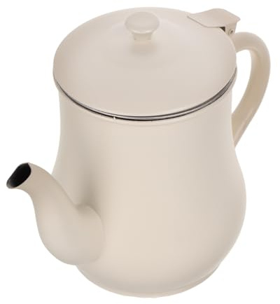 Inoxidable Olla Colador 500ml de Acero con Aceite para Cocina | Beige, Filtro Integrado y Cuerpo Engrosado, para Filtrar Aceite de Cocina y Separar Residuos Food-grade Varios estilos