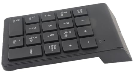 Ailgely Tastierino Wireless 2.4G, Tastierino Numerico a 18 Tasti con Ricevitore Mini USB Modalità di Sospensione Automatica Nuovo Pro, Ideale per Utenti di Notebook Che Lavorano Sempre