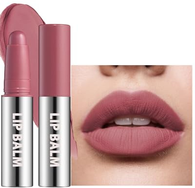 Plum Pintalabios mate, resistente al agua, larga duración, bálsamo labial Crayon, textura cremosa sedosa, antitransferencia, lápiz labial altamente pigmentado con efecto mate aterciopelado, maquillaje