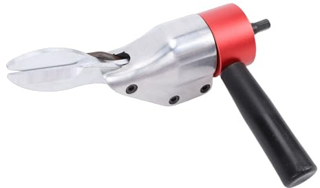 VBESTLIFE Foret à Métaux, Coupe-métal Lourd pour Couper le Fer et L'aluminium, Fixation de Cisaille de Forage avec Poignée Pivotante à 360 Degrés