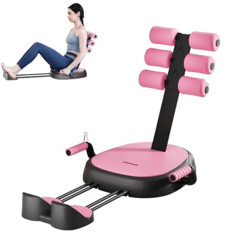 Abdominal Trainer Abdominal Trainer for Home, 7-in-1 Sit Up Bench, Foldable Weight Bench with Removable Additional Handle, Abdominal Training for Waist, Stomach Hips, Legs, Max 150 kg