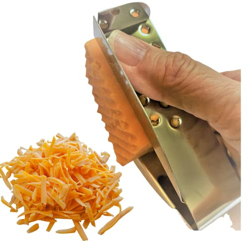 SAFEGRATE Grater Guard for Cutting Vegetables/Grating with Mandoline Slicer, Stainless Steel Protector for Food, Dishwasher Safe Finger Guard