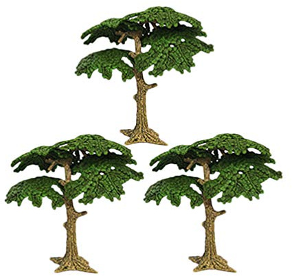 Toyvian 3 Stücke Baum Modell Gefälschte Miniatur Bäume Zug Eisenbahnen Architektur Landschaft Landschaft Simuliert Mini Kiefer Zypresse Modell für DIY Landschaft Handwerk Projekt Größe S
