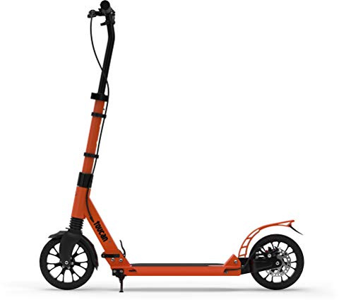 toucan Premium Adult Scooter with Hand Brake Dual Suspension, Hight-Adjustable Urban Scooter | Folding Kick Scooter with 200m Big Wheels for Teens Kids Age 8+ (marrakech)