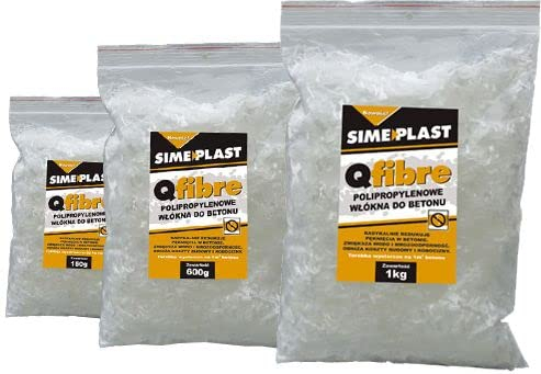 Polypropylenfasern 12mm für die Betonbewehrung Zementmörtel Charakterisierung Modellierung Fasern für die Betonmodellierung Skulpturen aus Beton 600g / 900g (900 g)