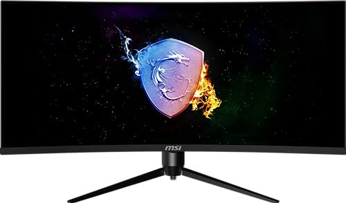 MSI MAG342CQPV Écran Gaming Incurvé UWQHD 34 - 1500R, Dalle VA 3440x1440, 100Hz / 1ms, Adaptive Sync, Pied de Support Réglable dans 4 Directions - DP 1.2a, HDMI 1,4b & 2,0b