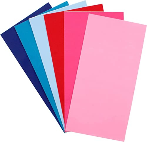 KLEHOPE Selbstklebende Flicken, 6 Stücke Flicken Selbstklebend Stoff, Nylon Flicken Selbstklebend, Rose, Rouge, Bleu, Kann zur Reparatur von Zelten, Daunenjacken und Regenmänteln Verwendet