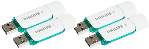 Philips Snow 2.0, Memoria USB de 8 GB (Paquete de 4)