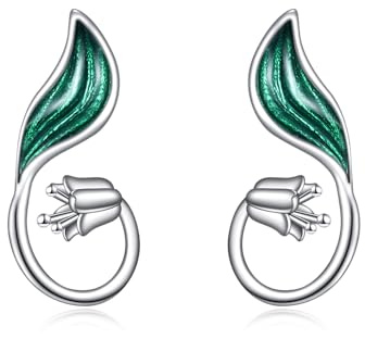 Sunflower/Daisy/Lotus/Lily of the Valley/Snowflake Earrings Sterling Silver Earrings Studs Jewelry for Girls Women