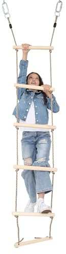 Fun and Function - Climbing Ladder Swing - Climbing Rope Ladder for Kids - Sensory Climbing Equipment - Indoor Rope Ladder for Kids Swinging Ladder - Hanging Ladder for Kids