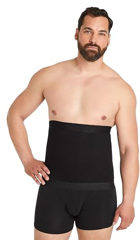 FINN Bauchweggürtel Herren und Figurformende Shapewear Bauchbinde | Starker Body Shaper mit Bauchweg Effekt – Miedergürtel und Korsett Alternative für Männer