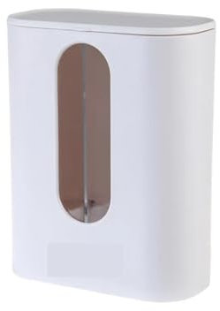 Linmeas-753 Distributore di Bicchieri di Carta, Portabicchieri di Carta a Doppio Cilindro con Coperchio Bicchieri di plastica da Parete for Ufficio, Porta Bicchieri e coperchi(01)