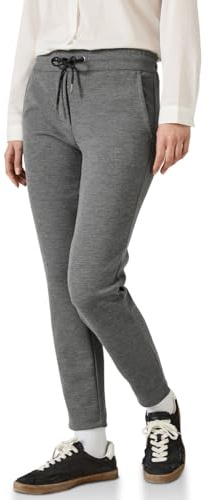 Cecil dam Byxor i avslappnad passform, Platinum Grey Mel., XL x 28L