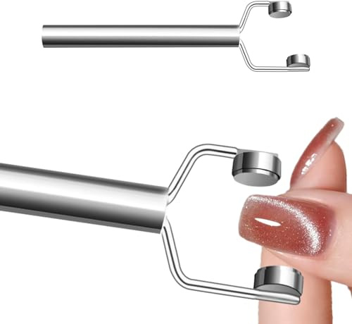3-in-1-Katzenaugen-Nagelmagnet, Y-förmiger Doppelkopf, magnetischer Katzenaugen-Gellack, multifunktionales Nageldesign-Werkzeug, starker Kraftmagnet,Cat Eye Nails Designs Tools