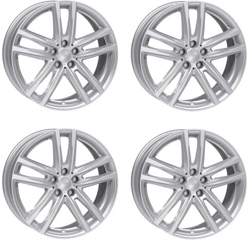 4x Rial Felgen X10 8.0Jx19 ET30 5x112 polar-silber kompatibel mit MINI/BMW Countryman