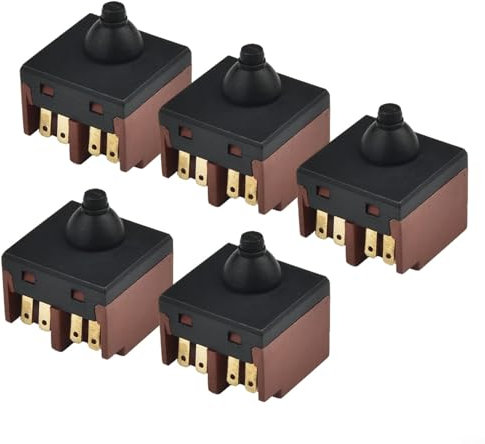 Interruptor de botón para amoladora angular de 100 mm, 5 piezas, rendimiento duradero