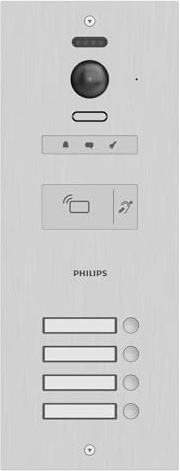 Philips - Platine de rue pro 4 noms - WelcomeHive 2 - Philips - 531062