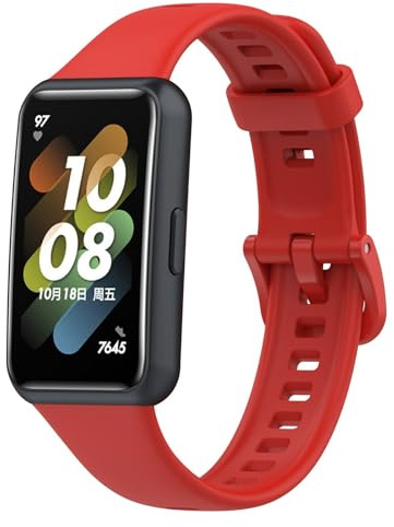 Bracelet de Montre Connectée Compatibles avec Huawei BAND 7, Bracelets de montre Accessoires en Silicone Sportifs Montre Sport de Remplacement Bandes de Watch Strap Bracelets