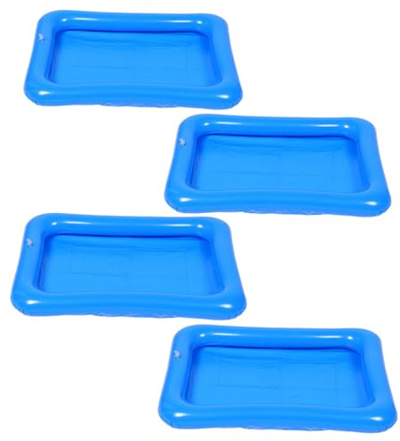 Toyvian 4pcs Boys and Girls Inflatable Pool Mini Pool Ocean Balls Fishing Toy Outdoor Toy Floats Portable Easy Inflate