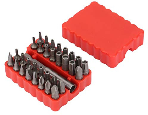 Ensemble d'embouts de tournevis creux 33 en 1 haute dureté pour différents besoins hexagonaux, cruciformes et étoiles, pratiques à transporter