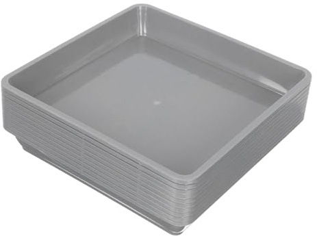 TOYANDONA 10piezas Bandejas para Macetas Cuadradas Bandejas De Agua para Macetas Suculentas De Balcón para De Tierra
