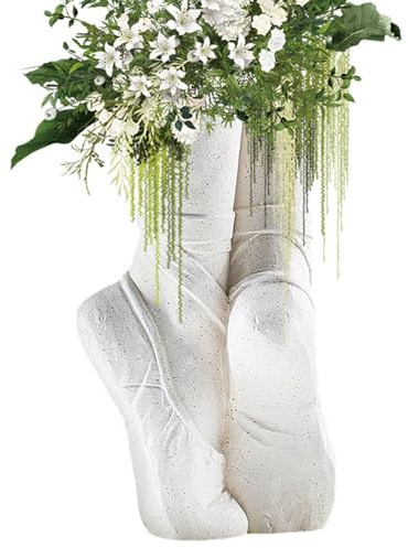 Jarra De Flores | Zapatos De Ballet Artesanías De Arreglos Florales, Jarrón De Flores De Cerámica Moderna - Centeraturas De Mesa De Cerámica para Escritorio De Mesa De Comedor