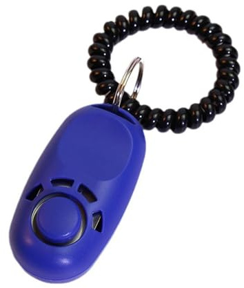 Clicker für Hunde mit dehnbarem Handgelenkseil, langlebig, kompakte Größe, einfach zu bedienen, für Katzen, Vögel, Pferde, Finger
