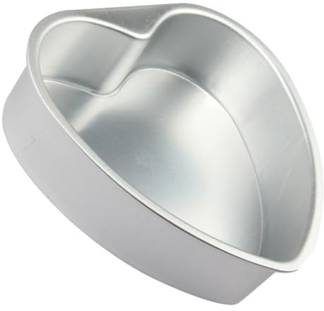 Toyvian Stampo per Torta Cuore in Lega Alluminio Piastra da Forno Anti- Stampo Dolci e Biscotti Riutilizzabile per Uso Domestico e Dessert Artigianali