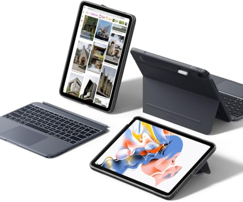 ESR Fodral med tangentbord för iPad Air 13 (M3/M2) 2025/2024 - Magnetiskt avtagbart tangentbord, vertikalt och horisontellt läge, stor klickkänsla var som helst, bakgrundsbelysta tangenter