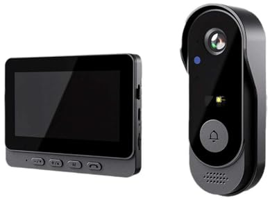 SproutSage X8 Home Smart Video Doorbell, featuring a display screen, two-way audio, and HD video surveillance