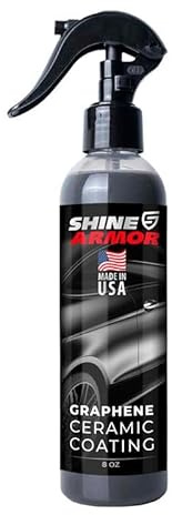 SHINE ARMOR Graphene Ceramic Coating Spray Highly-Concentrated for Vehicle Paint Protection and Shine with Hydrophobic Top Coat Technology