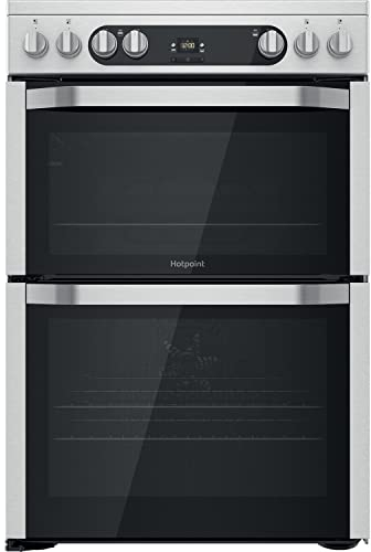 Hotpoint 60cm Double Oven Electric Cooker - Stainless Steel