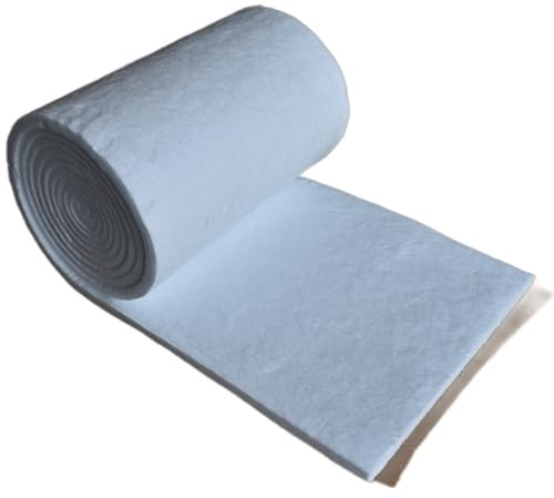 The Stove Wizard Ceramic Fiber Blanket 610 x 1000 x 25mm for High Temperature Insulation, Kiln Furnace Forge | Durable construction, Replacement part