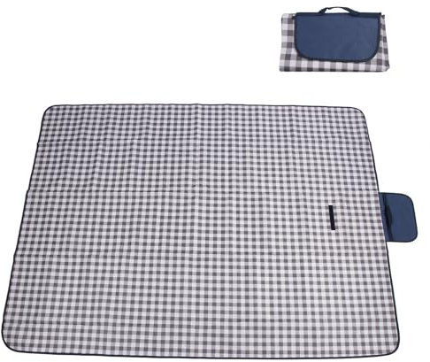 Utomhus Picknickfilt, Oxford-duk Vattentät Sandtät Tvättbar Strandfilt Bärbar Hopfällbar Picknickmatta för Hem, Strand, Camping