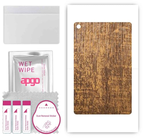 apgo Skin Sticker Film Foil Vinilo lámina para la Parte Posterior del teléfono Inteligente para Motorola Moto Tab G62 LTE Madera de Roble Viejo