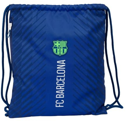 Safta F.C. BARCELONA NAVY BLUE - Mochila Saco Deportivo, Cierre de Cordones, Mochila, Ideal para Niños de Diferentes Edades, Cómoda y Versátil, Calidad y Resistencia, 35x45 cm