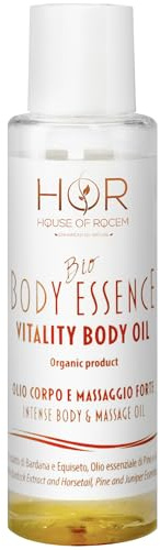 HOR- Olio Corpo Drenante 100ml, Vitality Body Oil Bio, Melanin-Rich Anticellulite e Rassodante, Formula Vegan Delicata, Tonificante e Rigenerante, Massaggio Drenante e Elasticizzante, Made in Italy