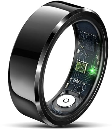 Smart Ring for Women & Men, Fitness Tracker With Step Counter, Calorie Tracking & 7 Sportlägen, IP68 Vattenförsvarsaktivitet Ring med Familjens Hälsodatdelning (12#)