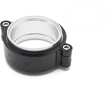 Flmo-banda di scarico a V Gestemine del sistema flange anodizzato for 4 Od Scaricare tubo di scarico turbo tubo di scarico(Black)