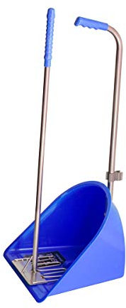 Red Gorilla Traditional Tidee and Long Rake 80cm in Blue Horse Manure Shovel Scoop Multi Purpose Large Lightweight Dustpan for Paddock Stable Horsebox Equestrian Building or Garden Waste