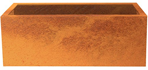 Palatino Exclusive Line Hochbeet/Pflanzkübel LOTTE aus Corten-Stahl 120 x 40, Höhe 50 cm, modular