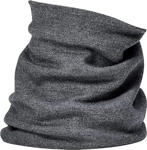 Enter the Complex® Weicher Merino Schlauchschal, Loop Schal, Damen und Herren, Halswärmer, 100% Merino Wolle, Atmungsaktiv, Anthrazit