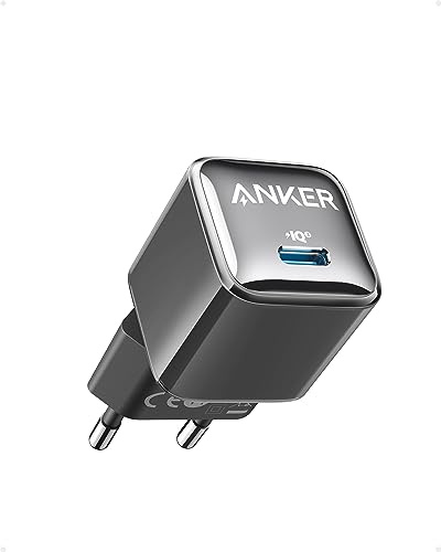 Anker Nano 20W USB C Ladegerät, PIQ 3.0 Kompaktes Netzteil USB C | Kompaktes Design, für iPhone 17/16/15 Serie, Pixel 4/3, iPad und iPad mini (ohne Kabel)