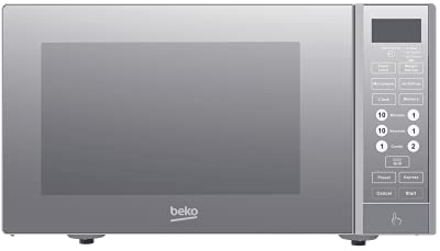 Beko Horno Microondas MGF23330S, 23 L, digital, función grill, plateado