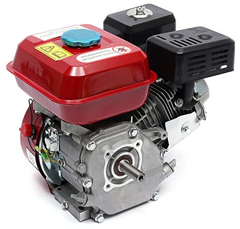 Moteur à Essence Robuste 4 Temps 7.5 CV Motohoue Motoculteur Monocylindre avec Alarme D'huile 5.1 KW / 3600 RPM