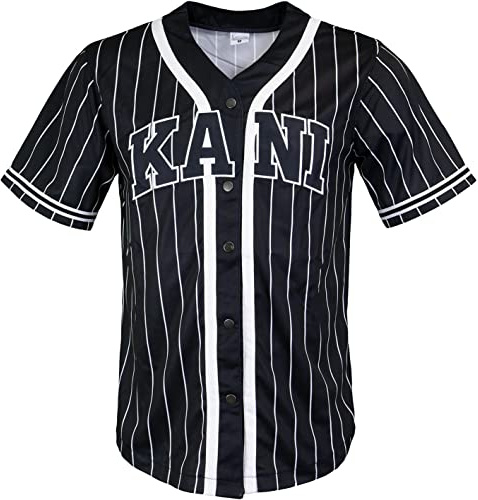 Karl Kani Serif Pinstripe Baseball Jersey Trikot