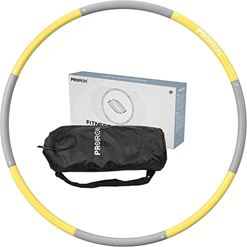 PROIRON Smart/Hula Hoop Reifen Erwachsene, Hullahub Reifen mit Gewicht, Hula Hoop Reifen Kinder, 1,2/1,8kg und 73-98cm Schaumstoff, Einstellbar Hula Hup Reifen