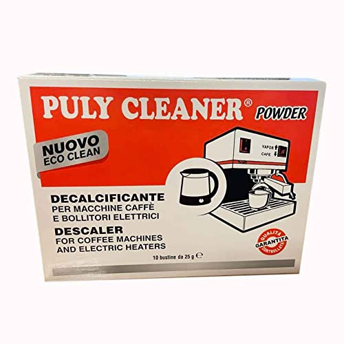 Puly Cleaner Powder Puly Caff - Bustine anticalcare per macchine da caffè, 25 g, confezione da 10